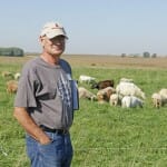 Dan Wilson, in one of my favorite photos of him. This image appeared on the Practical Farmers newsletter cover several years back.